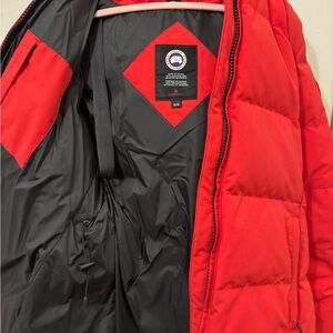 Canada Goose womens Red Puffer Jacket